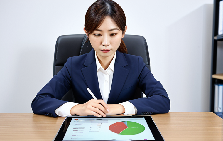 Goal Setting**

A determined Japanese businesswoman in a modest business suit, sitting at a clean desk with a financial plan visible on a tablet screen, modern office background, fully clothed, professional attire, safe for work, perfect anatomy, natural proportions, financial planning concept, high quality.

**