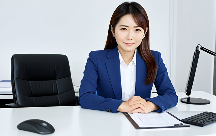 기초 경제학으로 보는 투자 포트폴리오 - Businesswoman in Office**

"A confident Japanese businesswoman in a professional business suit, sitt...
