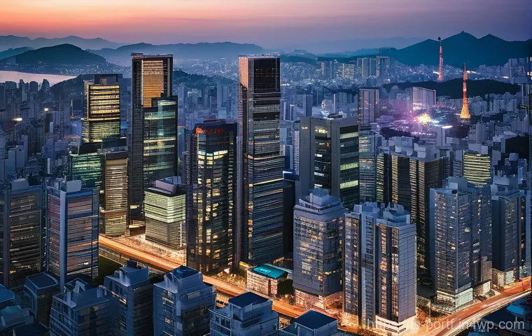 부동산 시장 동향과 포트폴리오 전략 - **Prompt 1: Urban Real Estate Growth and Global Investment**
    A dynamic, high-angle shot of a mod...